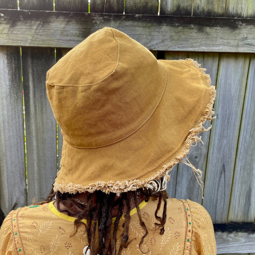 Bucket Hat Mustard Cotton One Size - Phoenix Menswear