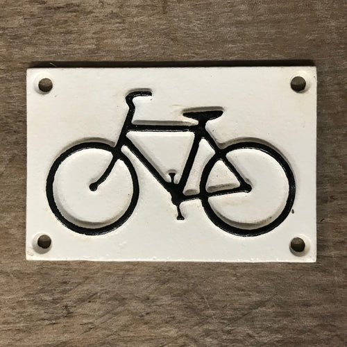 Cast Iron Bicycle Sign - Phoenix Menswear
