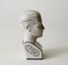 Load image into Gallery viewer, Ceramic Humorous Phrenology Head - Large - Phoenix Menswear