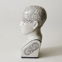 Load image into Gallery viewer, Ceramic Humorous Phrenology Head - Large - Phoenix Menswear