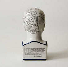 Load image into Gallery viewer, Ceramic Humorous Phrenology Head - Large - Phoenix Menswear