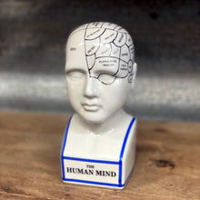 Load image into Gallery viewer, Ceramic Humorous Phrenology Head - Small - Phoenix Menswear