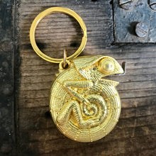 Load image into Gallery viewer, Chameleon Tape Measure Gold Key Ring - Phoenix Menswear