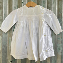 Load image into Gallery viewer, Christening Baptism Gown Handmade Vintage Smocked Cotton White Baby Girl Baby Boy - Phoenix Menswear
