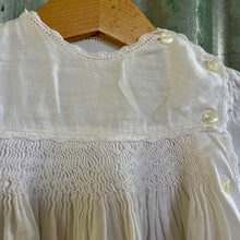 Load image into Gallery viewer, Christening Baptism Gown Handmade Vintage Smocked Cotton White Baby Girl Baby Boy - Phoenix Menswear