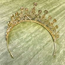 Load image into Gallery viewer, Classic Gold Diamante Tiara - Phoenix Menswear