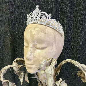 Classic Silver Diamante Tiara - Phoenix Menswear