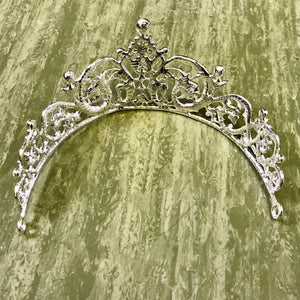 Classic Silver Diamante Tiara - Phoenix Menswear