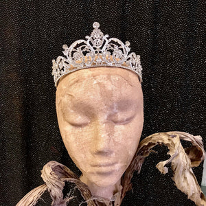 Classic Silver Diamante Tiara - Phoenix Menswear