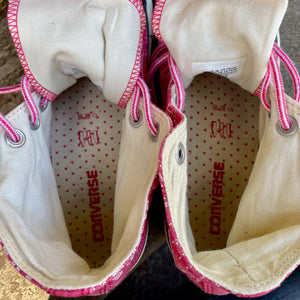 Converse High Top All Stars Pink White - Sz 7 - Women's Sz 9 - OOAK - Phoenix Menswear