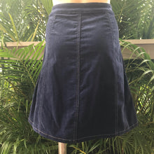 Load image into Gallery viewer, Corduroy Mini Skirt in Navy Blue Sz S - OOAK - Phoenix Menswear