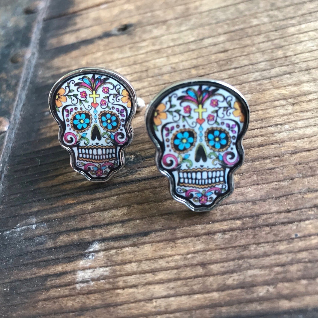 Cufflinks Sugar Skull Day of the Dead - Phoenix Menswear