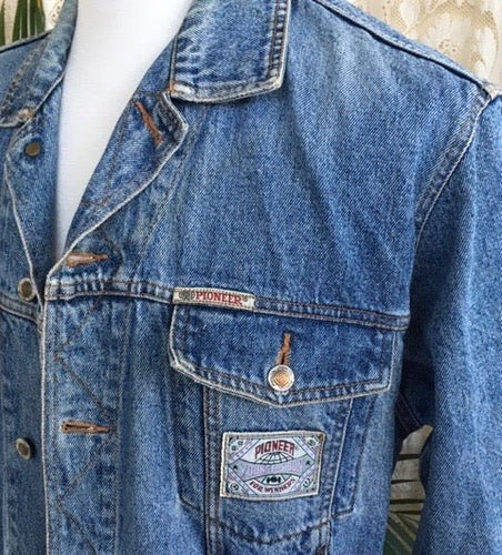 1980's Vintage Denim Jacket Sz L - OOAK - Phoenix Menswear
