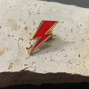 Enamel Pin - Bowie Lightning Bolt - Phoenix Menswear