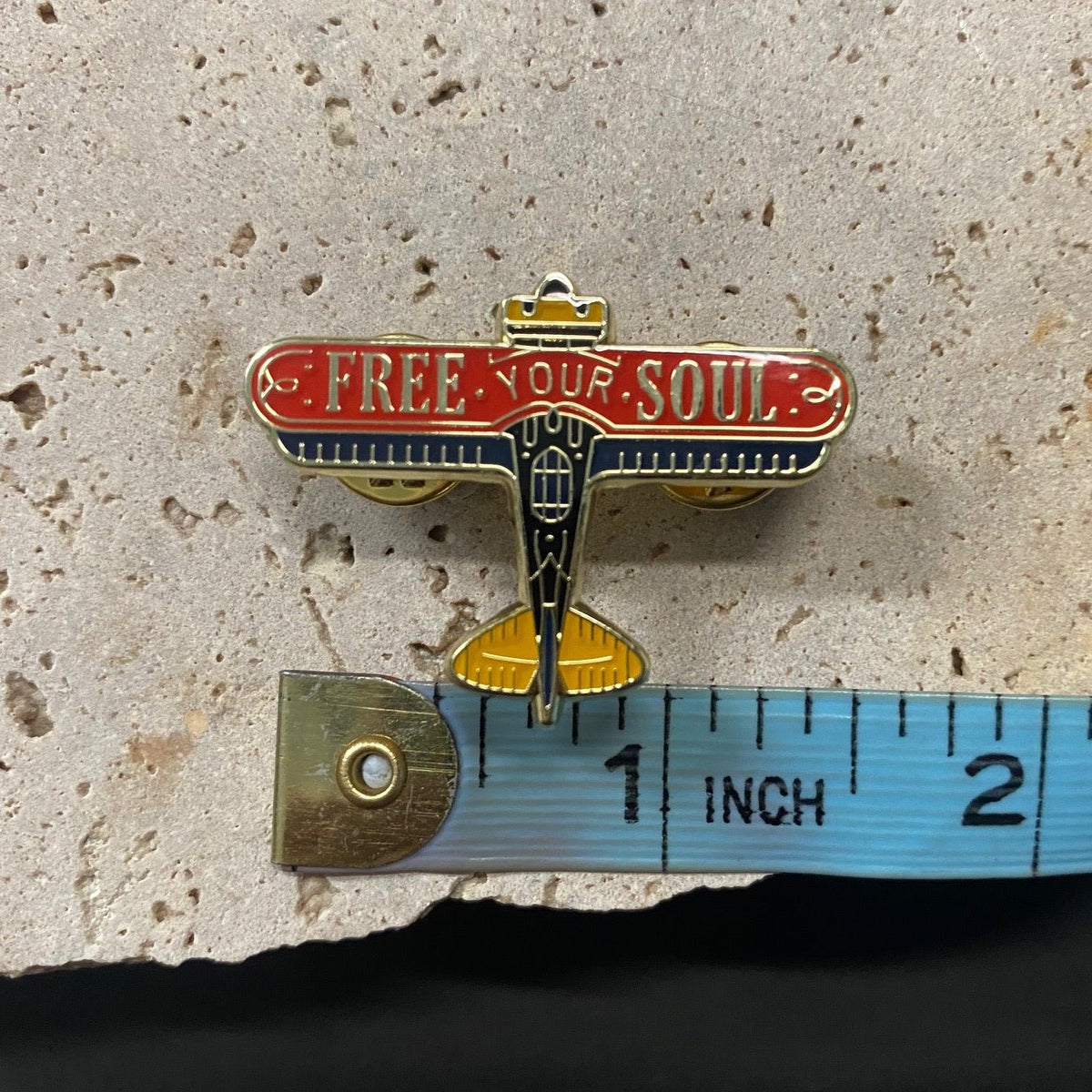 Enamel Pin - Free Your Soul Airplane – Phoenix Menswear