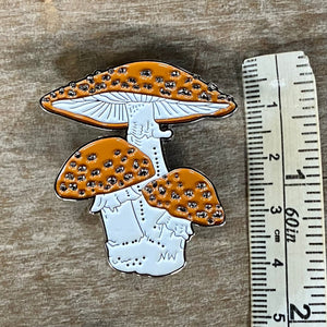 Enamel Pin - Mushrooms - Phoenix Menswear