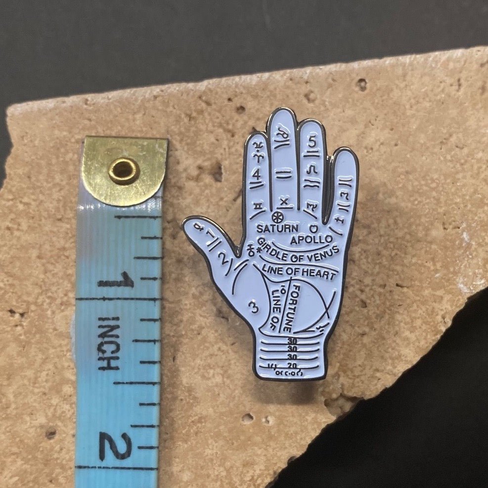 Pin Hand Shape Thing Enamel Pin - Palmistry Hand – Phoenix Menswear