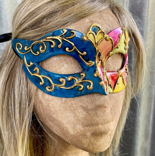 Eye Mask Colourful Mardi Gras Masquerade - Phoenix Menswear