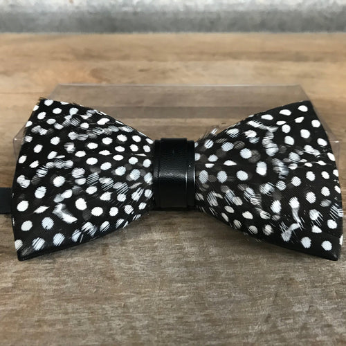 Feather Bow Tie Spotted - Phoenix Menswear