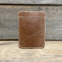 Load image into Gallery viewer, Genuine Leather Card Holder with Money Clip - Phoenix Menswear