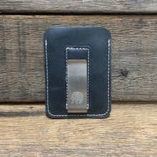 Load image into Gallery viewer, Genuine Leather Card Holder with Money Clip - Phoenix Menswear