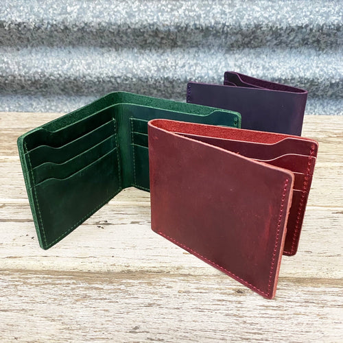 Genuine Leather Coloured Wallet - Phoenix Menswear