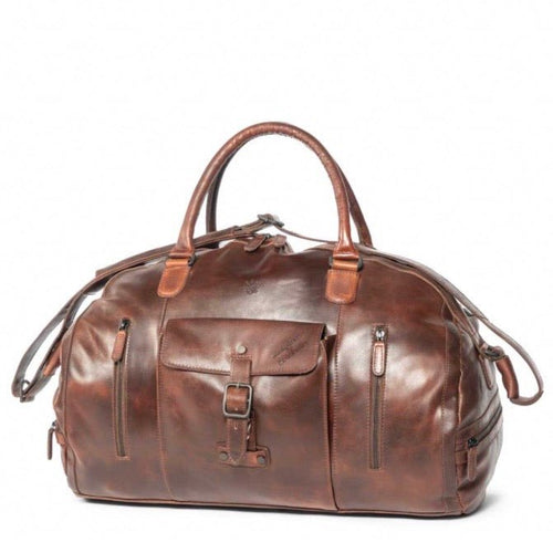 Genuine Leather Weekend Travel Bag - Made in Australia - Phoenix Menswear