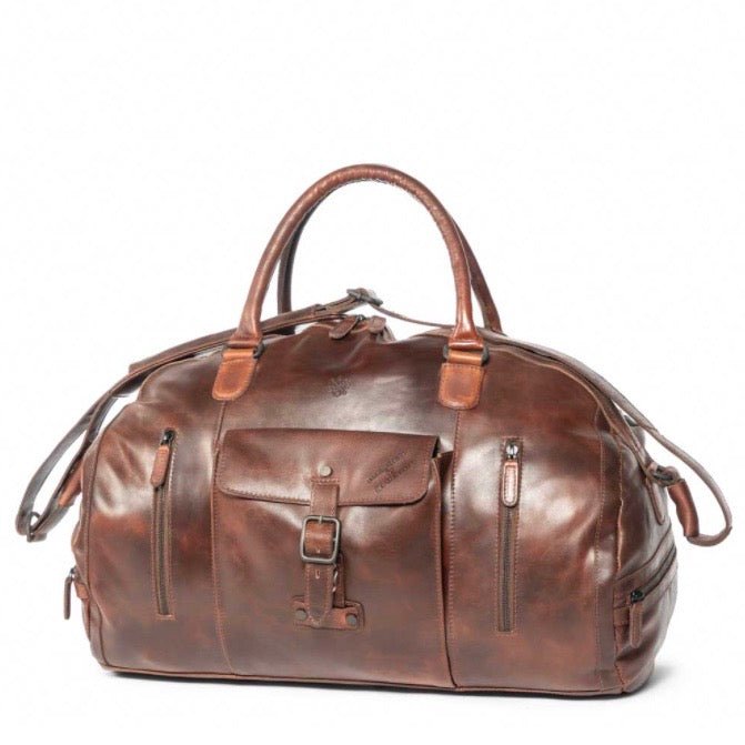 Genuine Leather Weekend Travel Bag - Made in Australia - Phoenix Menswear