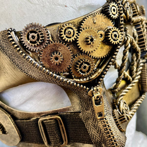 Gold Steampunk Mask - Phoenix Menswear