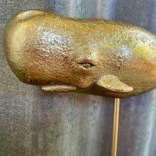 Load image into Gallery viewer, Gold Whale Wall Hook - Phoenix Menswear