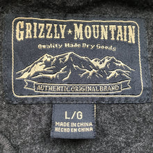 Load image into Gallery viewer, Grey Cotton Winter Grizzly Mountain Preloved L/S Shirt Sz L - OOAK - Phoenix Menswear