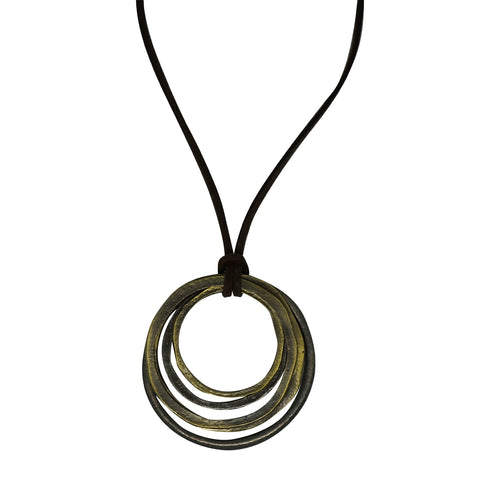 Hammered Circles Necklace - Phoenix Menswear