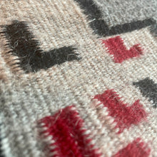 Load image into Gallery viewer, Hand Woven Vintage Aztec Style Wool Red Black Grey White Rug Wall Hanging - OOAK - Phoenix Menswear