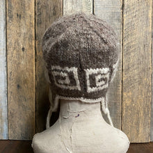 Load image into Gallery viewer, Handmade Beanie Brown and Cream Wool Unisex Preloved - OOAK - Phoenix Menswear