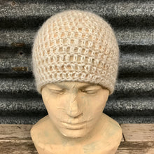 Load image into Gallery viewer, Handmade Beanie Hand Spun Cream Wool Unisex - OOAK - Phoenix Menswear