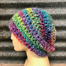 Load image into Gallery viewer, Handmade Beanie Mohair Blend Multicolour Unisex - OOAK - Phoenix Menswear