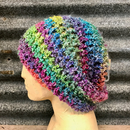 Handmade Beanie Mohair Blend Multicolour Unisex - OOAK - Phoenix Menswear