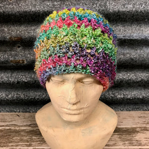 Handmade Beanie Mohair Blend Multicolour Unisex - OOAK - Phoenix Menswear