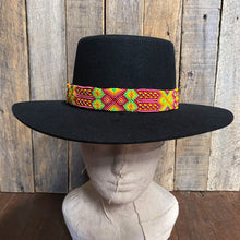 Load image into Gallery viewer, Handmade Knotted Hatband in Green, Pink, Yellow and Red - OOAK - Phoenix Menswear