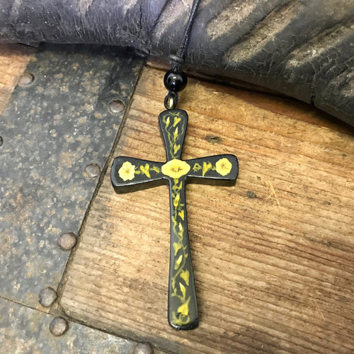 Handmade Vintage Crucifix Wooden Decoupage Unique Boxed - OOAK - Phoenix Menswear