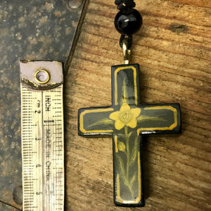 Handmade Vintage Crucifix Wooden Decoupage Unique Boxed - OOAK - Phoenix Menswear