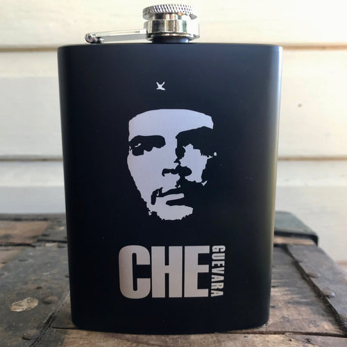 Hip Flask - Che Guevara - Stainless Steel - 8oz - Phoenix Menswear