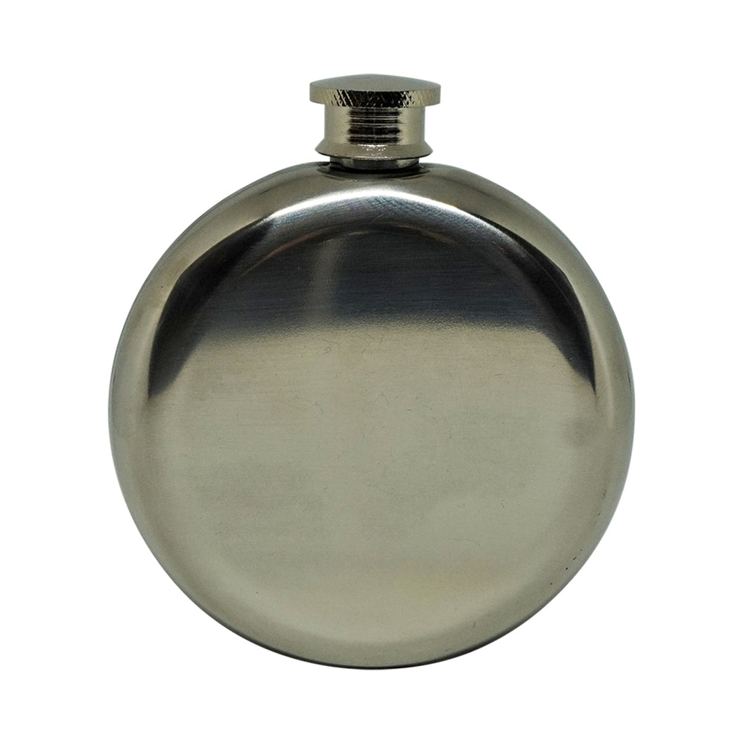 Hip Flask Round - Stainless Steel 5 oz - Phoenix Menswear