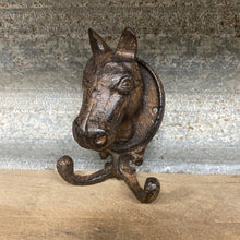 Load image into Gallery viewer, Horse Head - Cast Iron Double Wall Hook - Phoenix Menswear