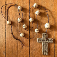 Load image into Gallery viewer, Immortal Kraft Hand Crafted Ceramic Rosary Beads Crucifix Cross - OOAK - Phoenix Menswear