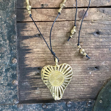 Load image into Gallery viewer, Immortal Kraft Tribal African Hand Crafted Necklace Bronze Heart Pendant - OOAK - Phoenix Menswear