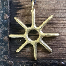 Load image into Gallery viewer, Immortal Kraft Tribal African Hand Crafted Necklace Bronze Sun Pendant - OOAK - Phoenix Menswear