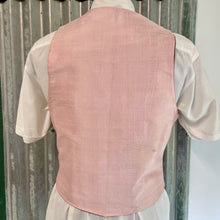 Load image into Gallery viewer, Immortal Kraft Vest Handmade in Australia Upcycled Floral Brown Pink Silk Burgundy Lining Sz M -OOAK - Phoenix Menswear