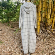 Load image into Gallery viewer, Kaftan Check Soft Hooded Pockets Cream Grey Zipper Sz XL - New OOAK - Phoenix Menswear