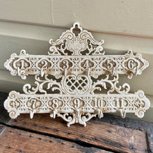 Load image into Gallery viewer, Key Rack Cast Iron 11 Keys Antique White - Phoenix Menswear